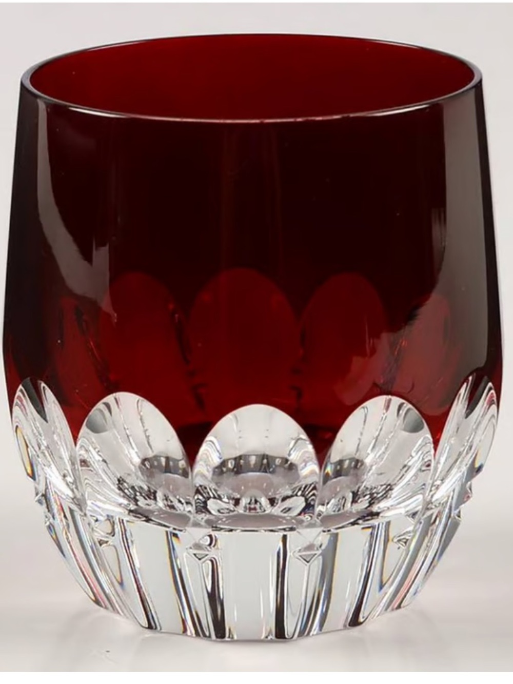 Waterford Crystal Talon Tumbler- Red Double Old Fashioned. New!